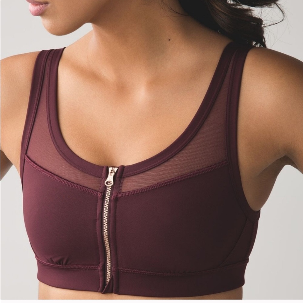 Lululemon zip front bra